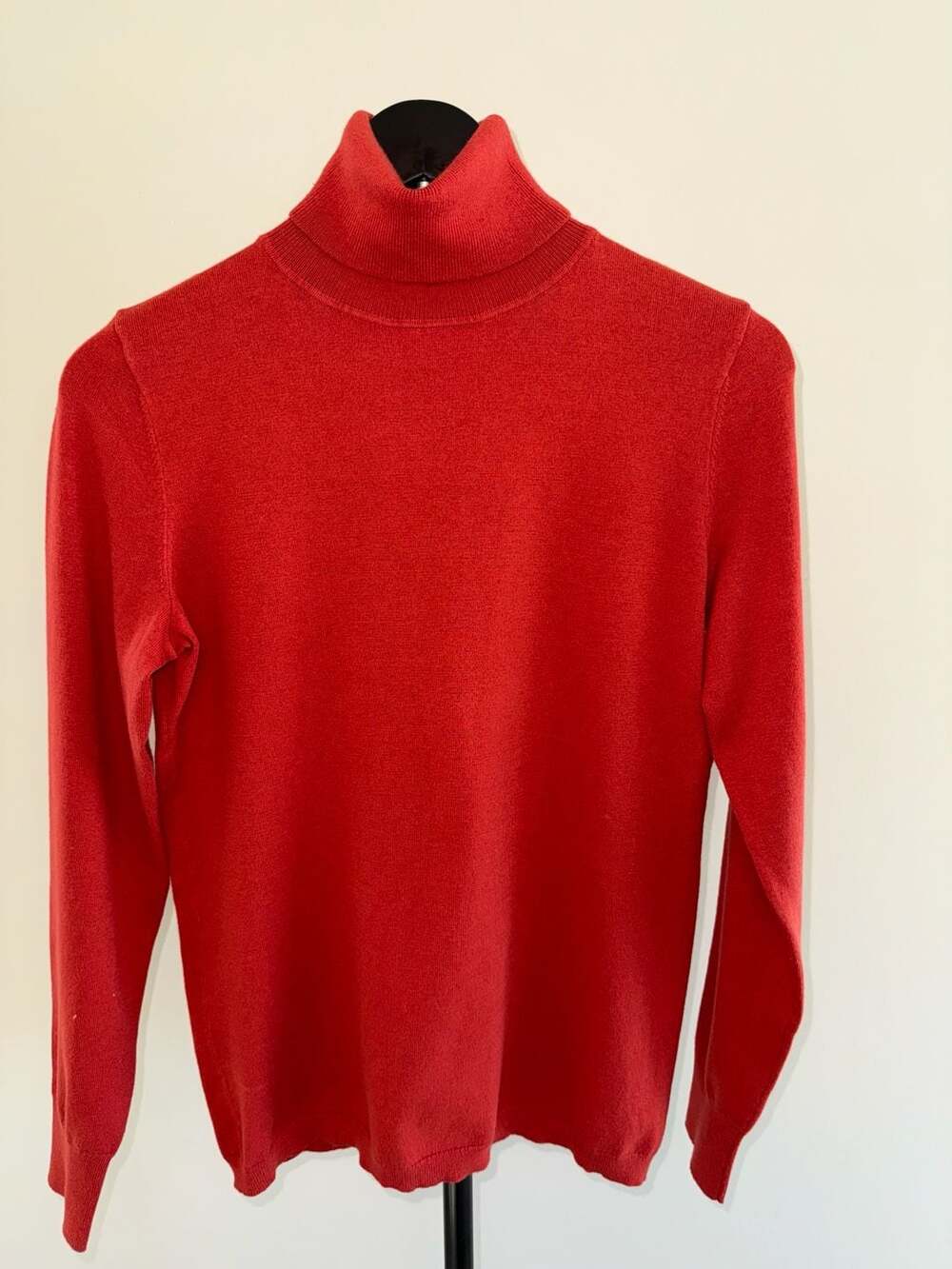 Talbots Turtleneck Sweater Size S Burnt Orange Cotton Blend